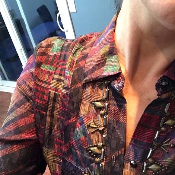 Robert Graham Silk Blouse - Picture 2 of 10
